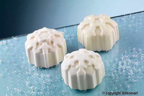 Silicone mold Snowflake d 56 mm h 35 mm SF115, Silikomart Silicone mold Snowflake d 56 mm h 35 mm SF115, Silikomart