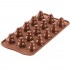Силиконовая форма для шоколада Елка 8 мл, SCG054