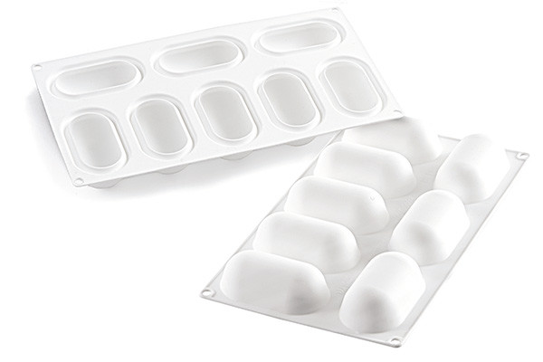 Силиконовая форма PILLOW + делитель 82x43 h 32 мм, 80 мл, Silikomart