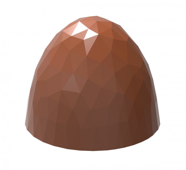Faceted cone h22mm 24pcs x 9.5g, polycarbonate, chocolate mold Chocolate World CW1923