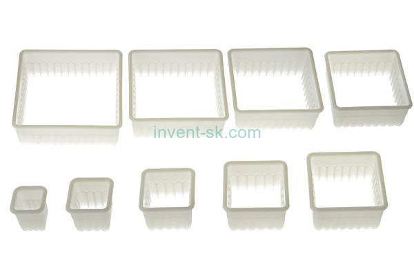 Набор пластиковых вырубок Квадрат рифленый 9шт, 3x3 – 11x11 cm, NYLON CUTTER 03