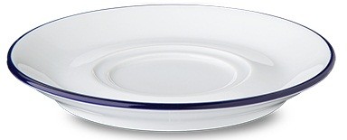 Блюдце 12 см серия Princip Kante Grun синий кант, PRI1712-X9148