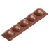 Форма для шоколада поликарбонатная Плитка с полусфер 32 г, 1854 CW