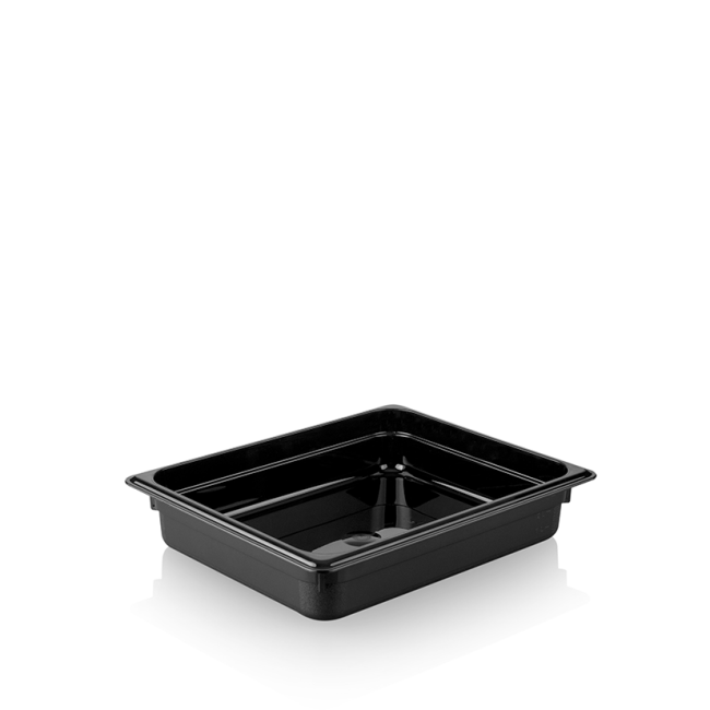 Gastronorm container made of polycarbonate GN 1/2 h-6.5 cm 3.8 l black, 261265