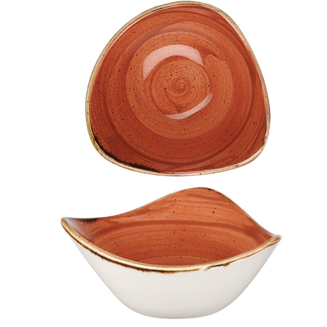 Салатник трикутний d 15,3 см 260 мл серія "Stonecast Spiced Orange", SSOSTRB61