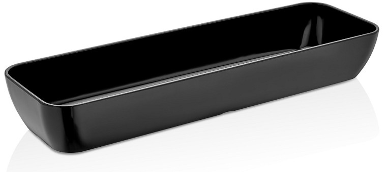 Емкость для выкладки меламиновая черная GN 2/4, 42024.BL
