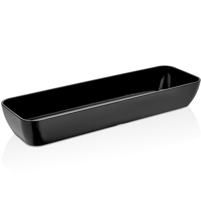 Емкость для выкладки меламиновая черная GN 2/4, 42024.BL
