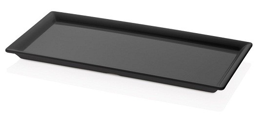 Салатник меламиновый черный 35x17 см, 103517.BL