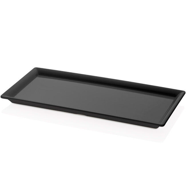 Салатник меламиновый черный 35x17 см, 103517.BL