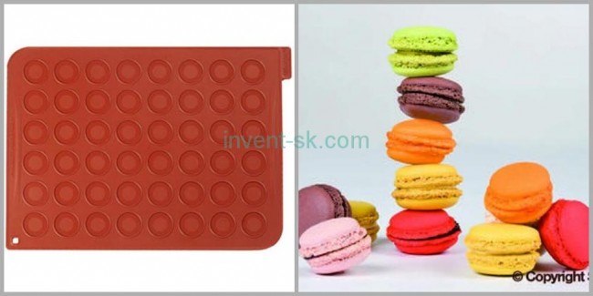 Силиконовый коврик для выпечки Макаронс 300x400 мм, MAC01 Silikomart Силиконовый коврик для выпечки Макаронс 300x400 мм, MAC01 Silikomart