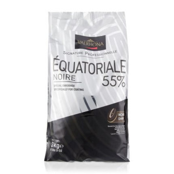 Шоколад чорний Equatoriale Noire 55% Valrhona 3 кг