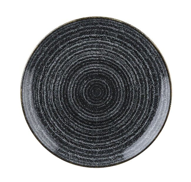 Тарелка круглая 21.7 см серия Studio Prints Homespun Charcoal Black, SPCBEVP81 Тарелка круглая 21.7 см серия Studio Prints Homespun Charcoal Black, SPCBEVP81