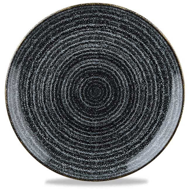 Тарелка круглая 21.7 см серия Studio Prints Homespun Charcoal Black, SPCBEVP81 Тарелка круглая 21.7 см серия Studio Prints Homespun Charcoal Black, SPCBEVP81