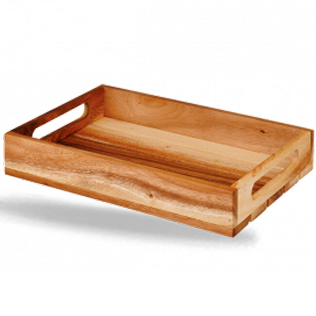 Підставка для подачі дерев'яна 30x20x4, 8 см серія "Wooden", ZCAWMWCR1 Підставка для подачі дерев'яна 30x20x4, 8 см серія "Wooden", ZCAWMWCR1