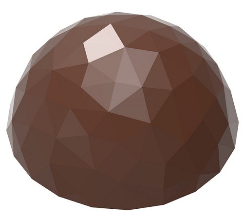 Форма для шоколада поликарбонатная "сфера с гранями" d30 мм h 15 мм, 3х8 шт./8,5 г, 12024 CW