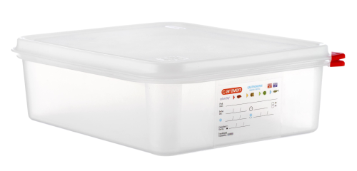 Емкость для хранения с крышкой GN 1/2, полипропилен 32,5x26,5см h 6,5см, 3,8 л, Araven 03032 Емкость для хранения с крышкой GN 1/2, полипропилен 32,5x26,5см h 6,5см, 3,8 л, Araven 03032