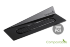 Подложка под пирожное пластиковая 140x40 мм 100 шт, SET 100 COMPOSTABLE BLACK TRAYS - RECTANGLE
