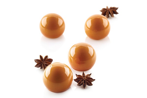 Силиконовая форма для муссовых десертов Трюфель TRUFFLES 40, d 42mm, h 36 mm, v 40 ml, pcs 15, Silikomart