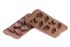 Форма силиконовая для шоколада "Листочки" 51х23х14,5 мм, Silikomart