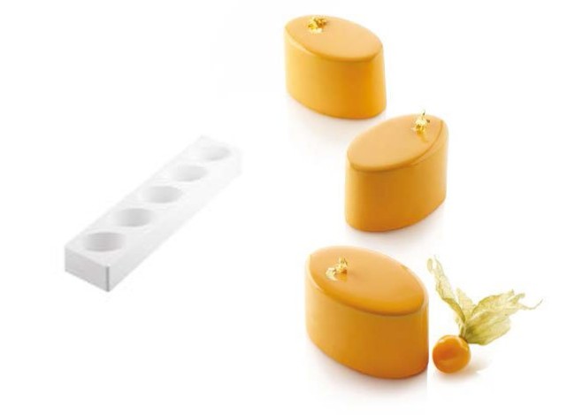Силіконова форма для десертів MULTIFLEX OVAL 125 мл х 15 шт, MULTIFLEX OVAL 125/3