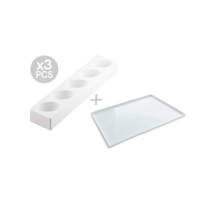 Силіконова форма для десертів MULTIFLEX OVAL 125 мл х 15 шт, MULTIFLEX OVAL 125/3