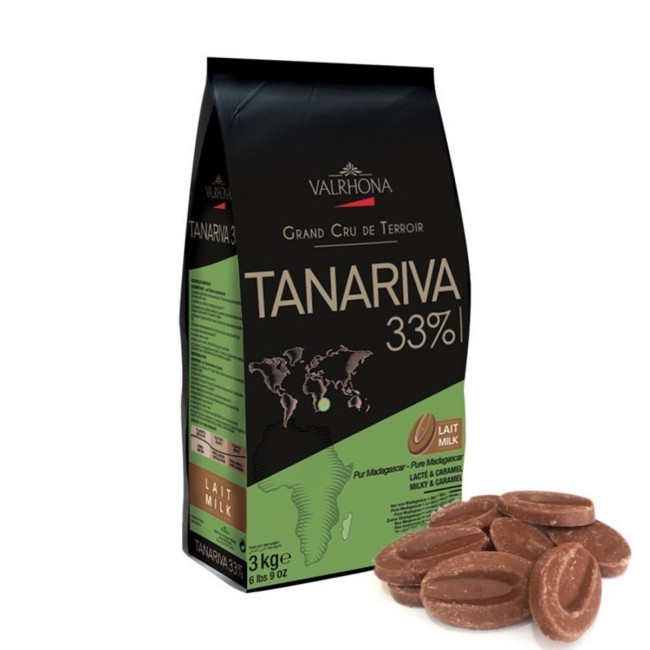 Шоколад молочний Tanariva 33% Valrhona 3 кг