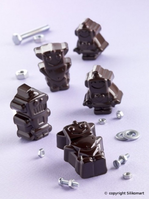 Silicone mold for chocolate "Robot", Silikomart