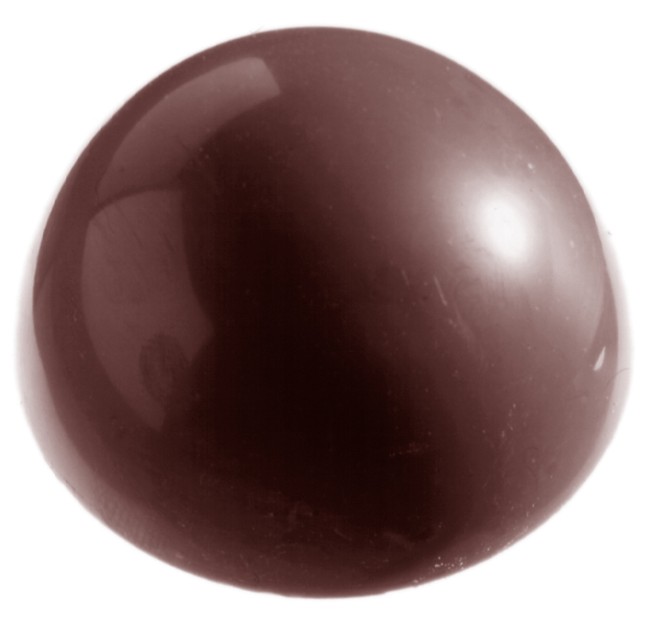 Полусфера d80мм 6шт по 162г, поликарбонат, форма для шоколада Chocolate World CW2254