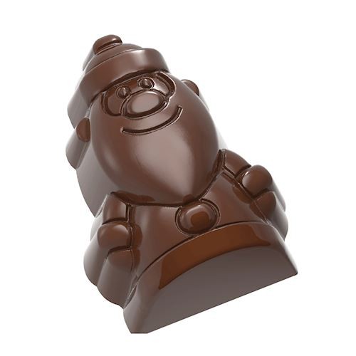 Polycarbonate mold for chocolate Santa 38x27x17.5mm 1737CW