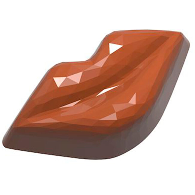 Форма для шоколада поликарбонатная Губы с гранями 8,5 г, 1937 CW
