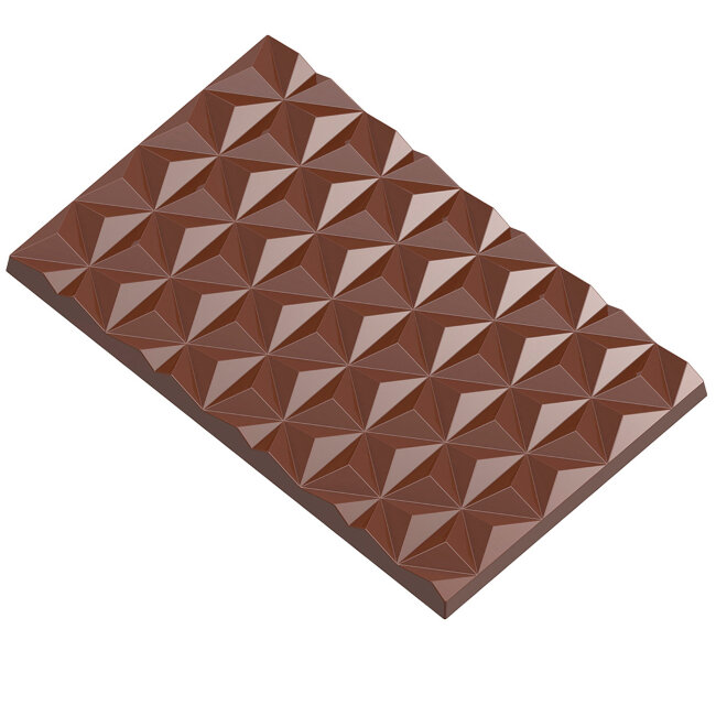 Плитка Піраміди 63,5г, полікарбонатна форма для шоколаду Chocolate World CW12006 Плитка Піраміди 63,5г, полікарбонатна форма для шоколаду Chocolate World CW12006