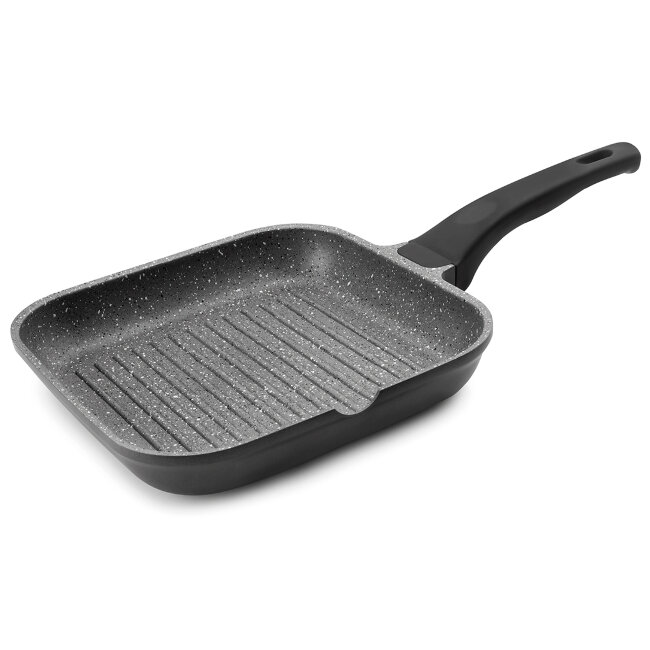 Сковорода гриль 28х28 см с антипригарным покрытием, 24129