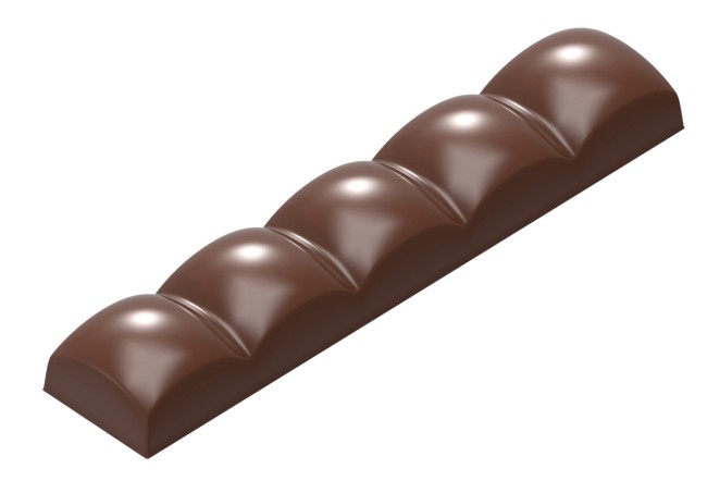 SQUARE SPHERE bar 117,5mm, polycarbonate chocolate mold Chocolate World CW1899