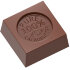 Форма для шоколада поликарбонатная "100% какао масло" 26х26 мм h12 мм, 3х8 шт./8 г, 1687 CW