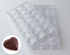 Mold for chocolate polycarbonate Heart 2x7.5 g, 1106 CW