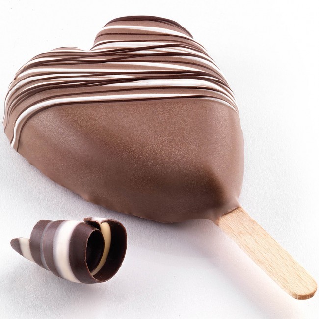 Silicone molds for ice cream Heart, 91x85mm, h23mm, GEL03 HEART