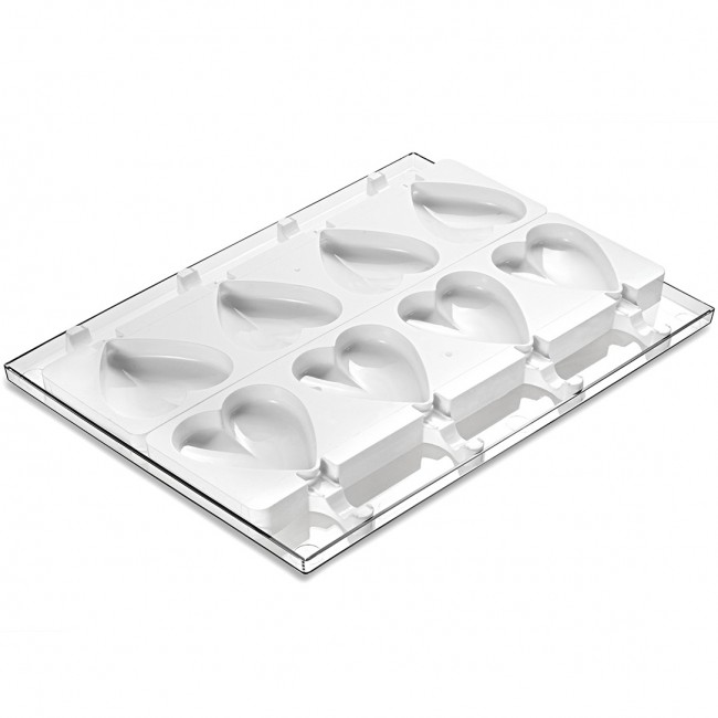 Silicone molds for ice cream Heart, 91x85mm, h23mm, GEL03 HEART