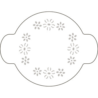 Трафарет кондитерський РОМАШКИ, 40-W174