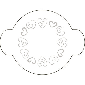 Трафарет кондитерський СЕРДЦЯ, 40-W175