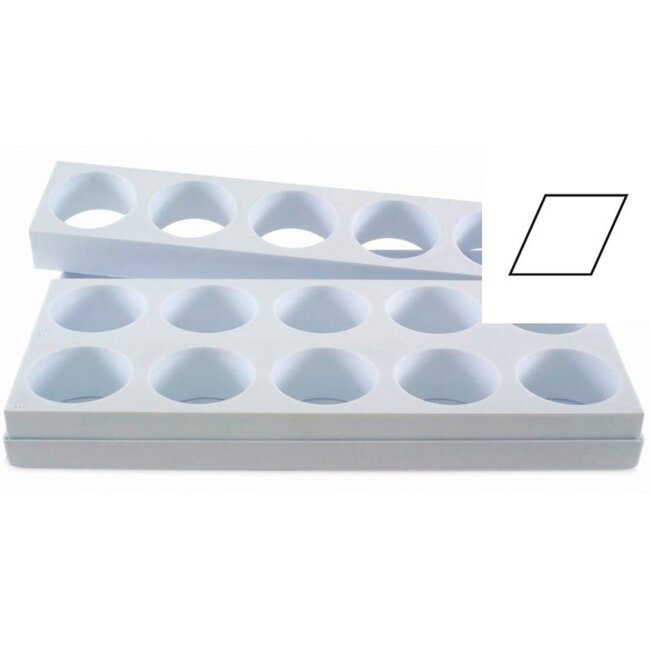Форма для десертів RHOMBUS 146мл, 15шт, MONOP. B006