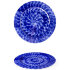 Тарелка круглая 24 см декор Plait серия Indigo, MIR2124-X8856