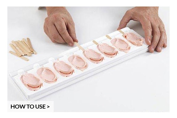 Набор силиконовых форм Классика мини, 69 x 38mm, h18 mm, GEL 01M (2 формы, 2 подноса 12х40 см, 100 палочек)