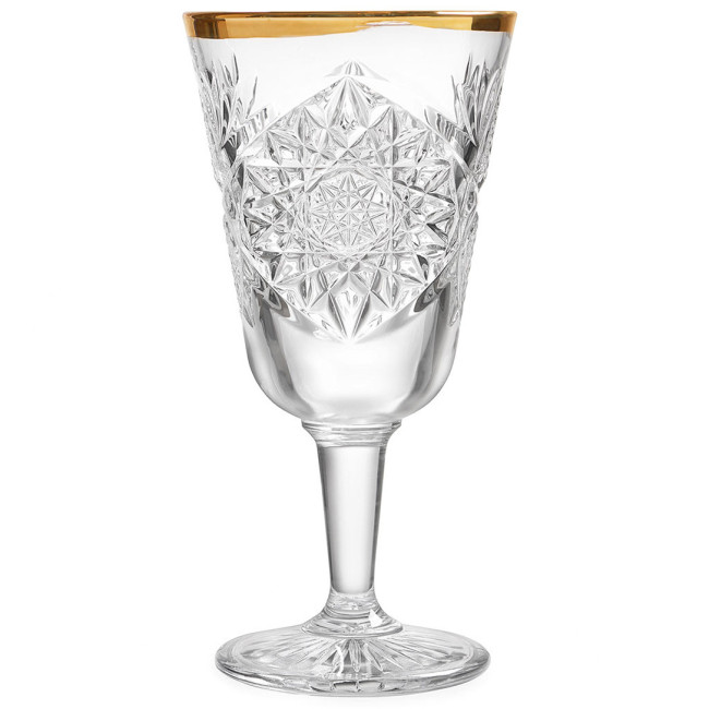 Келих для коктейлю/вина Cocktail 300 мл із позолотою по обіду серія "Hobstar", 120493ВП