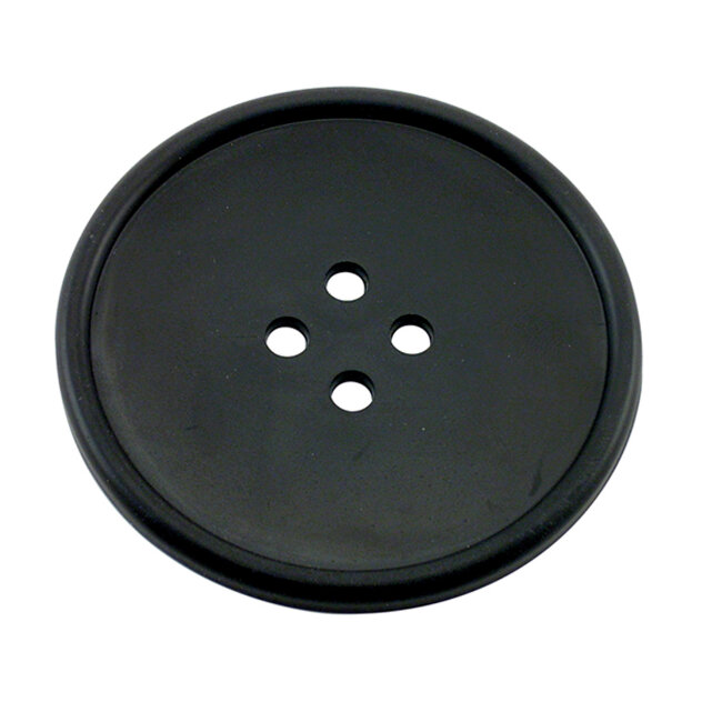 Багаття "Button" d 100 мм, колір чорний, каучук, D001B