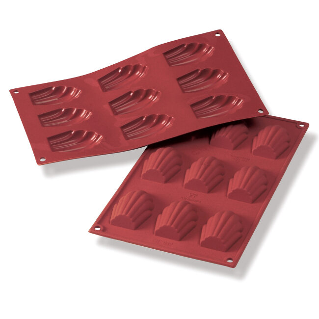 Silicone cookie mold for Madeleine 68x45 mm, h17 mm, SF032 Silikomart