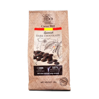 Шоколад чорний 56% Natra Cacao 1 кг
