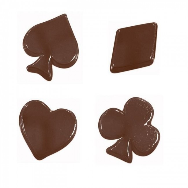 Mold for chocolate &quot;Card suits&quot;