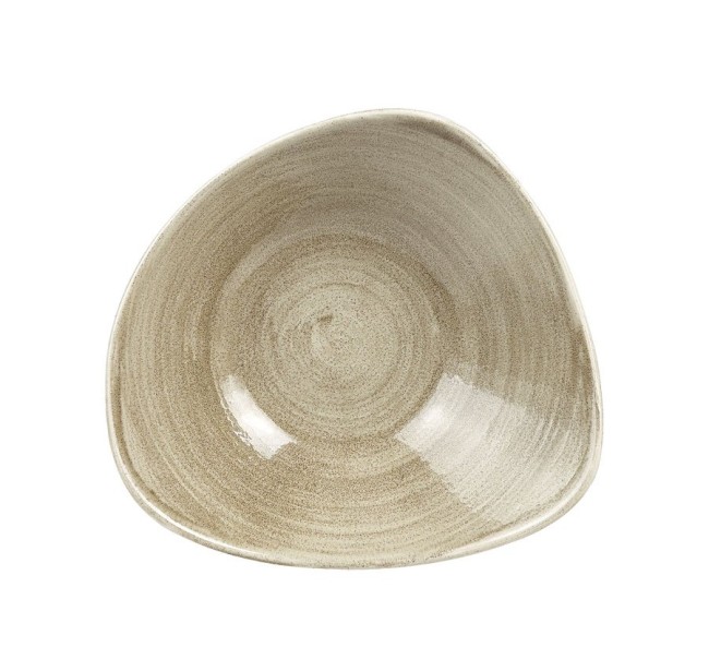 Салатник треугольный  23,5 см, 600 мл цвет Antique Taupe серия "STONECAST PATINA", PAATTRB91