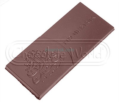 Polycarbonate mold for chocolate Tile 125x55x7mm, 1667CW