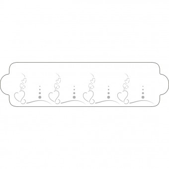 Трафарет кондитерський СЕРЦЕ, 40-W168